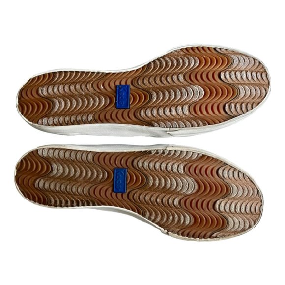 Keds Double Decker Mosaic Canvas Slip-On Sneaker - Blue/White - 9.5 - Picture 11 of 13